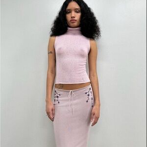 Tank Air Cashmere Turtleneck Top